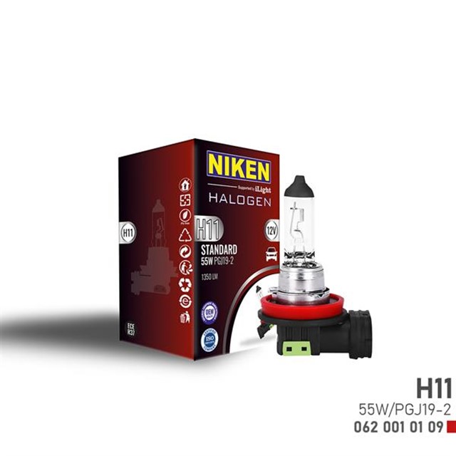 NIKEN H11 55W HALOJEN AMPUL PGJ19 - 2 12V 64211