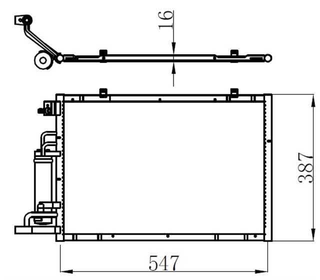 KLIMA RADYATORU FIESTA VI 1.25 16V 1.4TDCI 1.4 16V 1.6 16V 08 B MAX 1.5TDCI 1.6TCI 12