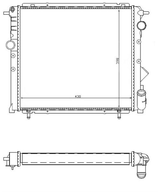 RADYATOR R19 1.4 GTD - 1.6 KARBURATORLU