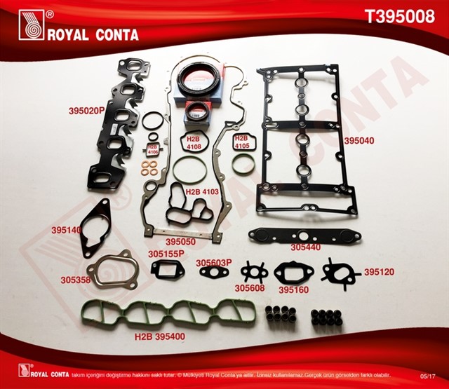 MOTOR TAKIM CONTA SKC SIZ DOBLO - CORSA - IDEA - PUNTO - PANDA 1.3 JTD