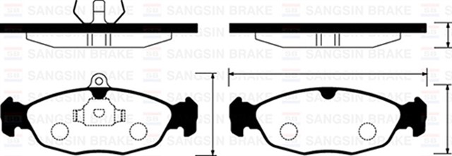 ON BALATA ASTRA F - CORSA A B - VECTRA A - TIGRA - 94 - 00 COMBO 1.4 - 1.6I - 1.7 D 92 - 00 GDB1040