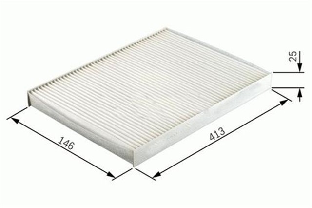 POLEN FILTRESI VECTRA B 1.6I - 16I 16V - 1.8I 16V - 2.0 - 2.0I 16V - 2.5I V6 - 2.6I V6 95 - 02