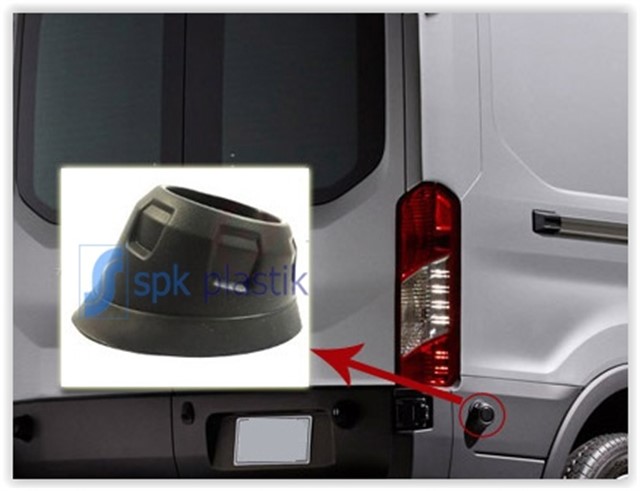 ARKA YAN GOVDE KAPI DAYAMA PLASTIGI SAG - SOL TRANSIT V363