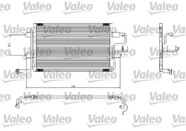 KLIMA KONDENSERI BORA - GOLF IV - A3 - OCTAVIA LEON - TOLEDO 1.4 - 1.6 - 1.8 - 1.9 538X365X20