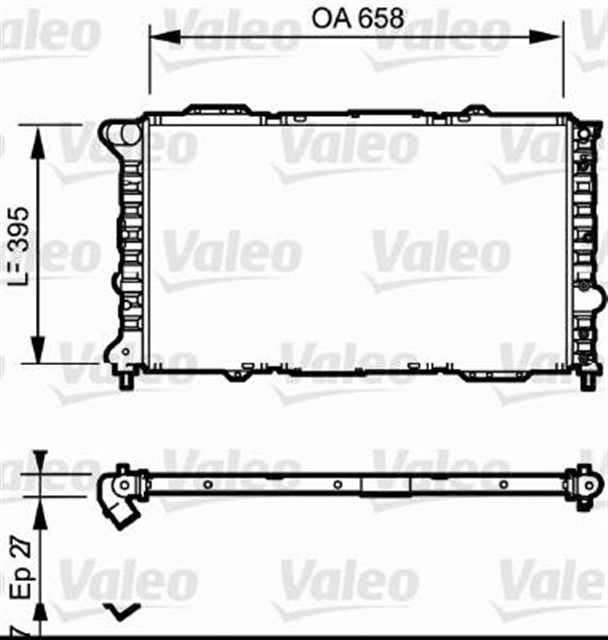 RADYATOR ALFA 166 2.0TS 2.0 16V 2.5V6 00 3.0V6 98 3.2V6 03