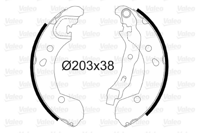 ARKA PABUC BALATA CLIO III 1.2 1.4 1.5DCI 1.6 MODUS 05 10 MICRA III 03 - 10 NOTE 06 203X38