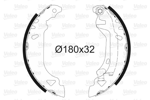 ARKA PABUC BALATA TMPR 1.4 1.6 90 - 96 TIPO 1.4 1.6 1.9 89 - 95 PUNTO 1.2 1.6 1.7D 94 - 99 180X32
