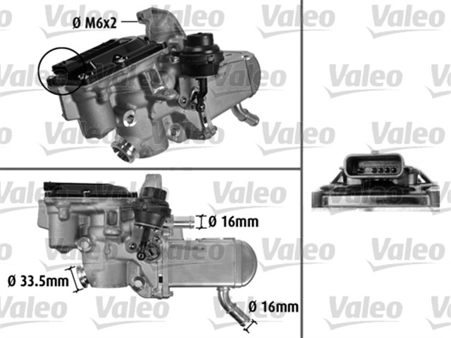 EGR VALFI RENAULT MEGANE III 09 SCENIC III 09 1.9DCI