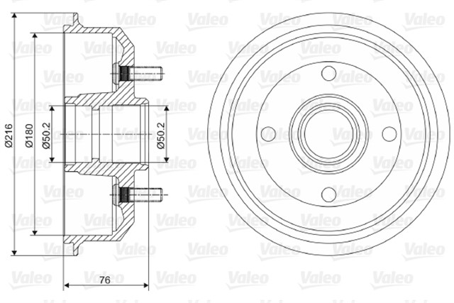 ARKA KAMPANA ESCORT 90 00 FIESTA III FIESTA IV 00 12 180 MM ABS