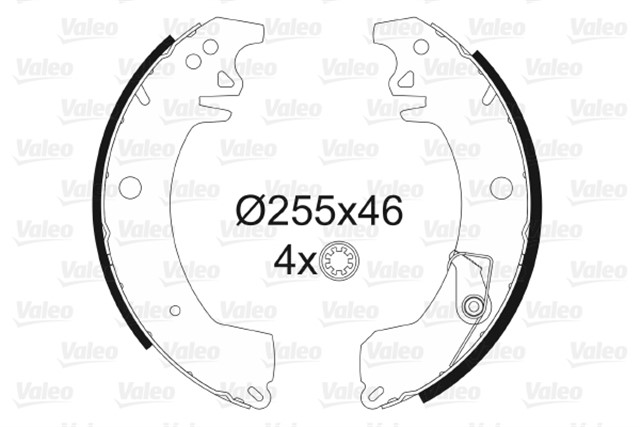 PABUCLU FREN BALATASI RENAULT TRAFIC 95 - 97 2.1 D ; TRAFIC 89 - 94 1.4. 1.7. 2.1 D ; TRAFIC 80 - 89