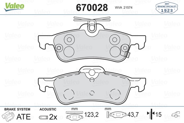 ARKA BALATA YARIS 1.0VVTI 1.3VVTI 1.4D4D 06 09 11 1.5 HYBRID 12 ARAC URETIM YERI FRANSA AB