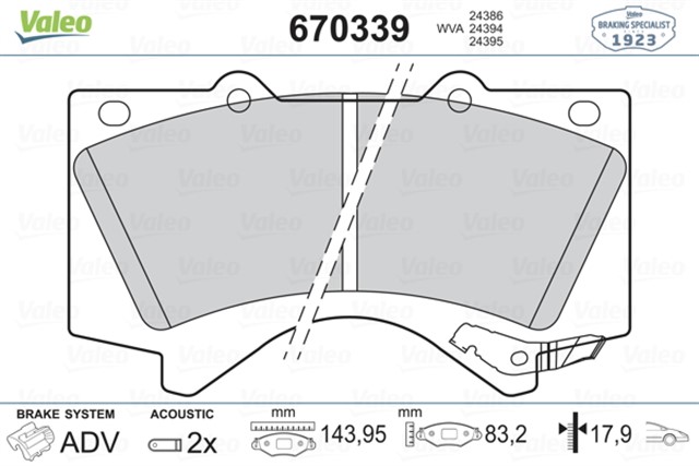 ON BALATA TOYOTA LAND CRUISER V8J15 - J2008 GDB3524