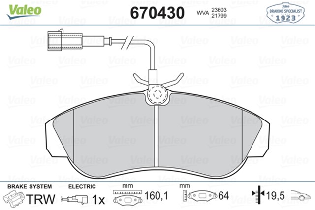 ON BALATA FISLI BOXER - DUCATO - JUMPER 1800KG 94 02