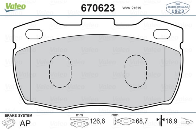 FREN BALATASI ON 110/127 LDH DEFENDER L316