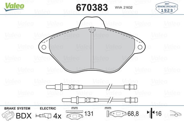 ON FREN BALATASI XANTIA 1993 - 2003