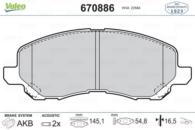 ON BALATA LANCER SEDAN 03 SPORTBACK 08 GALANT 97 - 04 C4 1.6HDI 1.8HDI 12 P4008 12