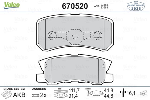 ARKA BALATA P4008 12 C4 1.6HDI 12 PAJERO II 01 - 07 10 AXS 10 OUTLANDER 07 12 GRANDIS 07