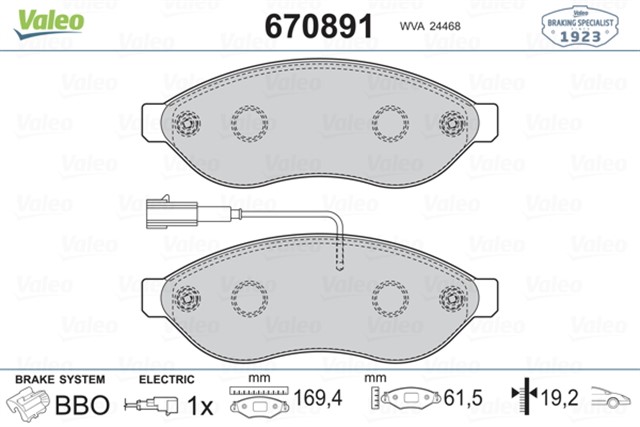 ON BALATA DUCATO 3 - 4 - BOXER 3 - 4 - JUMPER 3 - 4 06 11 16Q - 20Q - KARSAN JEST TEK FISLI