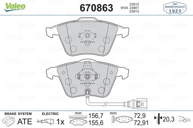 FREN BALATASI ON GOLF5 - GOLF6 - JETTA - CADDY - PASSAT - LEON 04 - 
