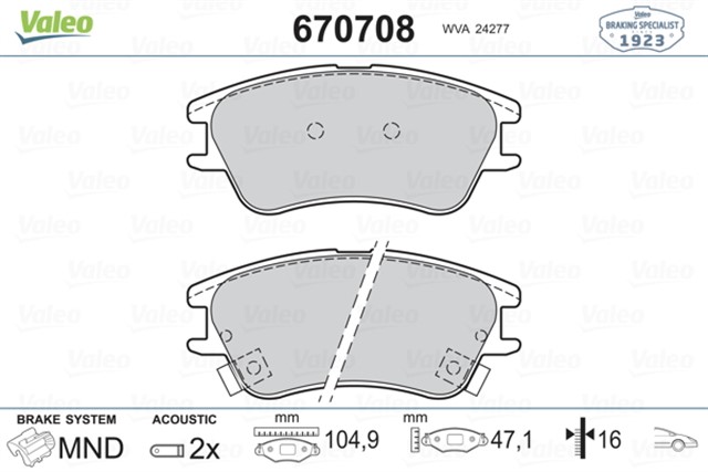 ON BALATA ATOS 1.0 I 01 ABS LI ATOS PRIME 1.0 I 01 ATOS PRIME 1.1 03