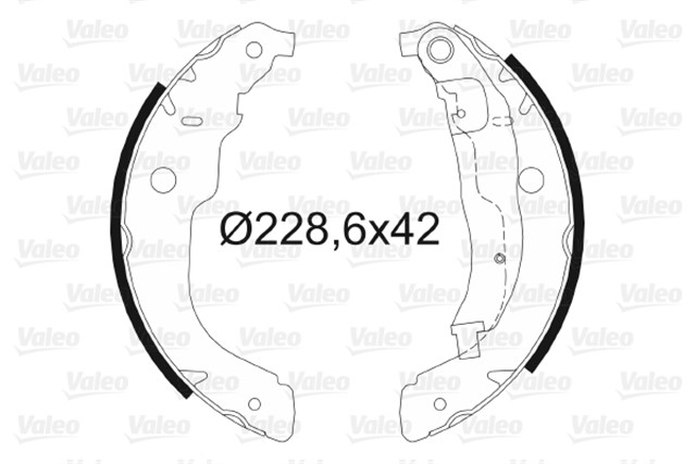 PABUCLU FREN BALATASI P208 - P207 - P208 PABUCLU FREN BALATASI BINEK