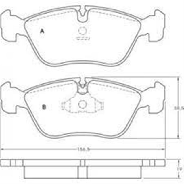 ON BALATA VOLVO 850 2.0 2.3 T5 2.5 91 - 96 S70 2.3 2.4 2.5 97 - 00 V70 97 - 00 C70 2.0T 97 - 02 272343 - 30648381 - 9485267 - 30793799