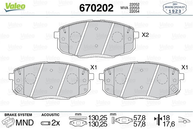 ON DISK FREN BALATASI HYUNDAI KONA 1.0 07/17 HYUNDAI KAUAI 1.0 07/17 HYUNDAI CRETA 2.0 01/16
