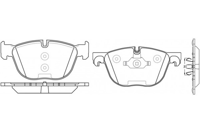 ON BALATA E70 X5 3.0D - 3.0SI - 4.8I 07 - 13 E71 X6 35I - 30D - 35D 08 F15 13 F85 13 F16 14