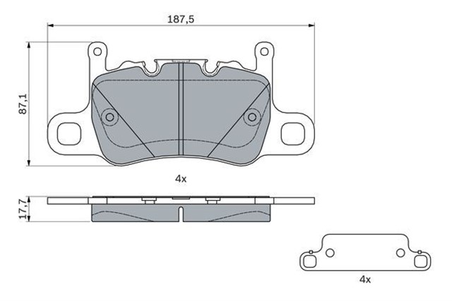 ARKA DISK FREN BALATASI PORSCHE 911 3.0/3.4/3.8 11/15 PORSCHE 911 GT2 3.8 06/17