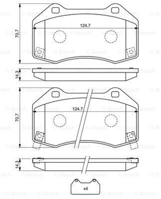 ON DISK FREN BALATASI OPEL CORSA 1.6 OPC 06/11 VAUXHALL CORSA 1.6 VXR 06/11