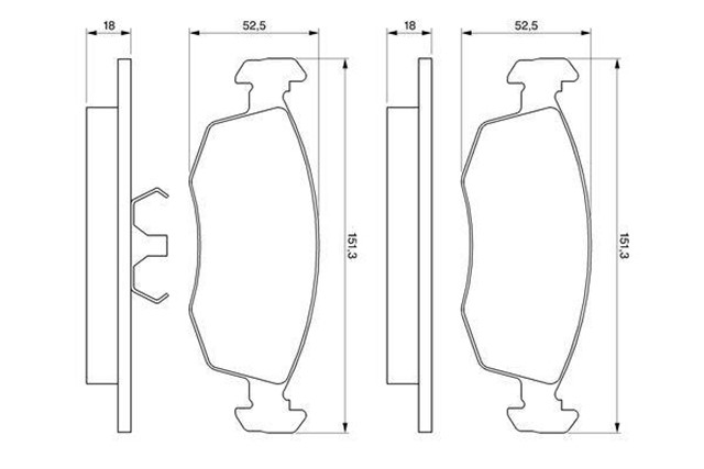 ON DISK FREN BALATASI FORD ESCORT 1.4/1.6/1.8/2.0 03/86 - 08/00 FORD ESCORT - NOMADE 1.8 01/95 - 04/00