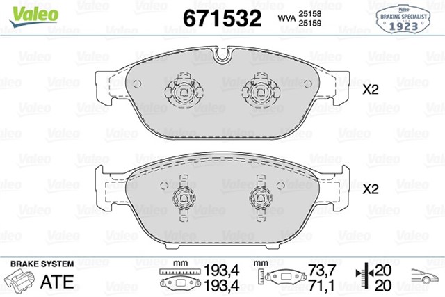 ON DISK FREN BALATASI AUDI A6 2.0 05/11 AUDI A6 3.0 09/14 AUDI A6