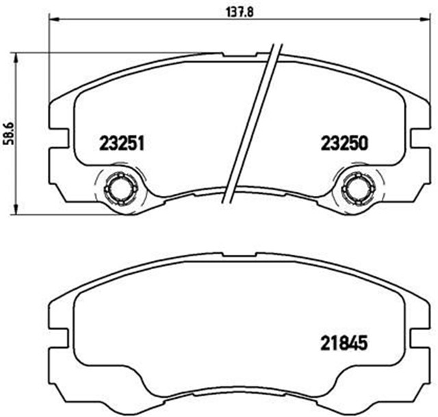ON BALATA FRONTERA B 2.2I 98 2.2DTI 98 02 3.2I 98