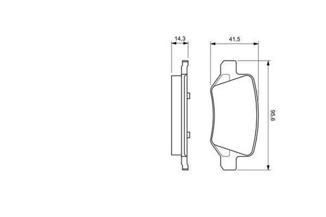 FREN BALATASI ARKA MERCEDES W168 W169 W245 W414