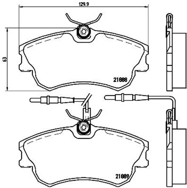 ON DISK FREN BALATASI RENAULT ESPACE 2.0/3.0/1.9D/2.2D 11/96 - 10/02