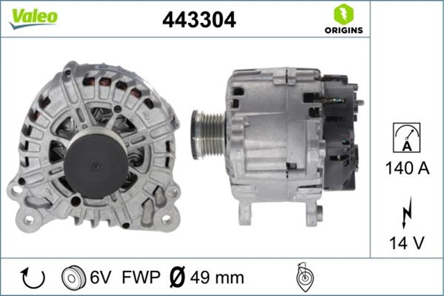 ALTERNATOR IBIZA - FABIA - POLO - GOLF - OCTAVIA