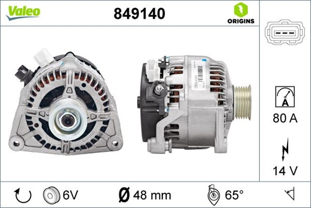 ALTERNATOR FOCUS 1064384 - 98AB10300DA - 98AB10300DB - 98AB10300DD - 98AB10300DC - 1215770 - 1070804 - 1136328 - 1144181 - 98AB10300DH