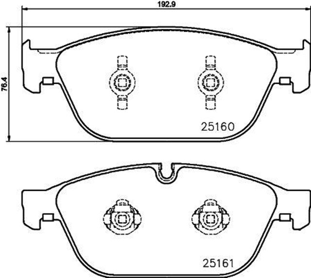 DISK FREN BALATASI ON AUDI A8 QUATTRO 3.0/3.0D/4.2D/4.2/6.3 11/09