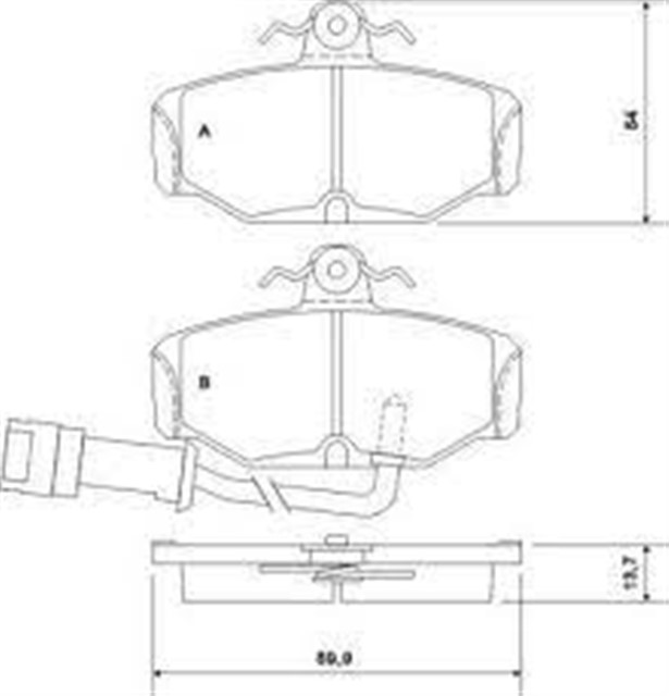 DISK FREN BALATASI ARKA FORD ESCORT 2.0 10/91 - 10/96