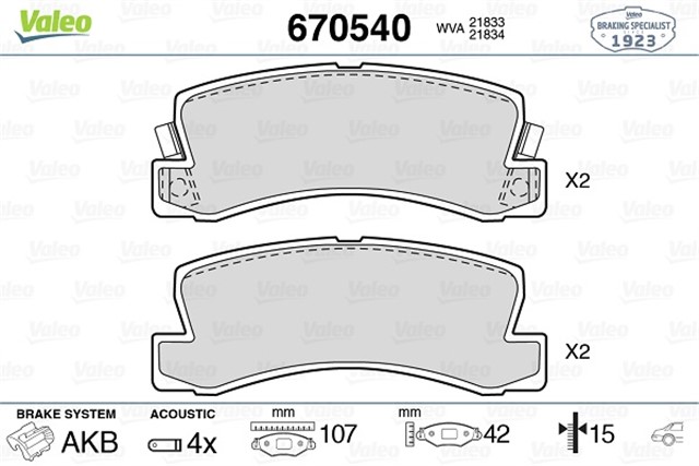 DISK FREN BALATASI ARKA LEXUS ES 300 3.0 09/91 - 12/01 - TOYOTA AVENSIS 1.8/2.0 10/97 - 06/00
