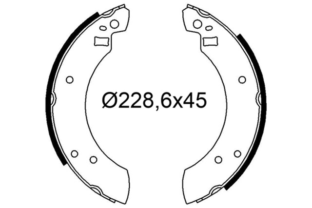 PABUCLU FREN BALATASI FORD CAPRI II III ESCORT