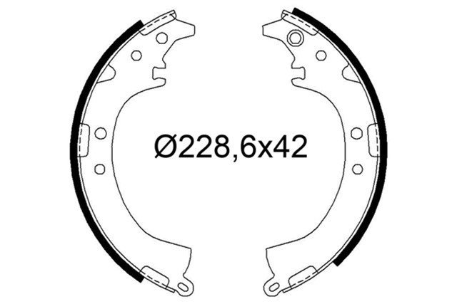 PABUCLU FREN BALATASI TOYOTA CAMRY II RAV 4 I