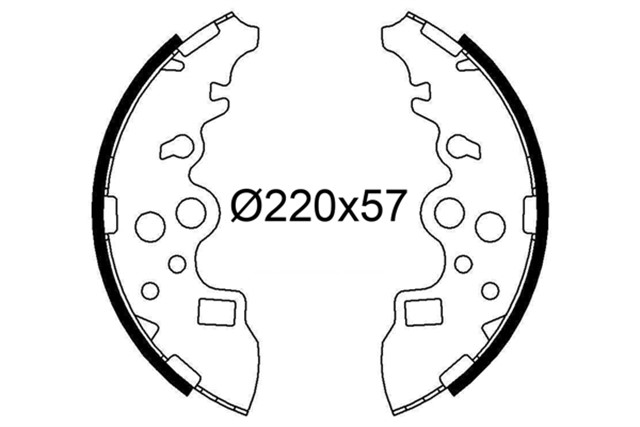 PABUCLU FREN BALATASI MAZDA E - SERIE II III