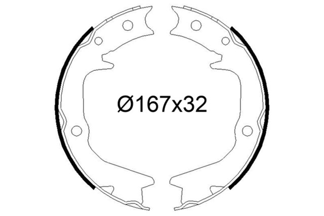 PABUCLU FREN BALATASI MITSUBISHI LANCER PAJERO