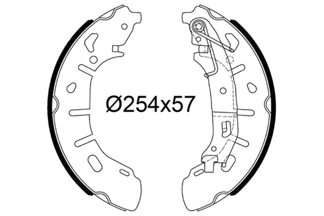 ARKA PABUC BALATA DOBLO 1.4 - 1.3D - 1.6D - 2.0D 10