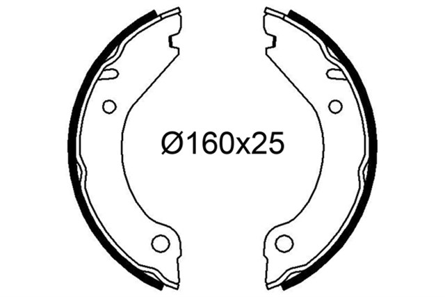 PABUCLU FREN BALATASI VOLVO 260 740 760 940 960