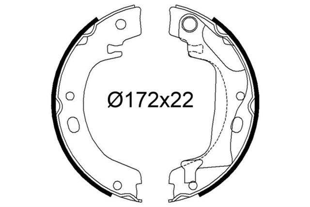 PABUCLU FREN BALATASI TOYOTA COROLLA VI VII