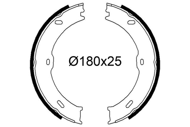 FREN BALATASI ARKA PARK FRENI MERCEDES SPRINTER B906 . VW CRAFTER 30 - 35 - 50 TEK TEKER