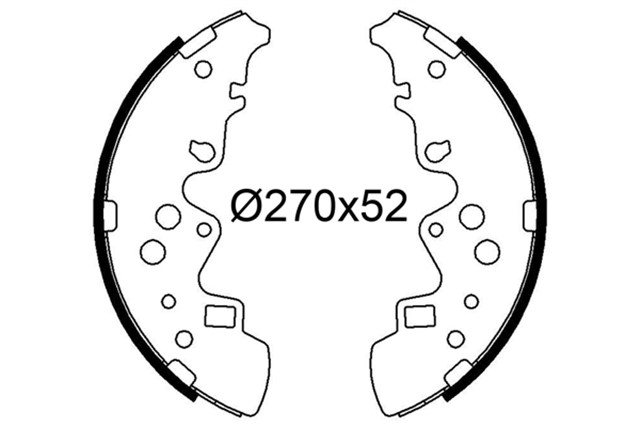 PABUCLU FREN BALATASI MAZDA E - SERIE II III