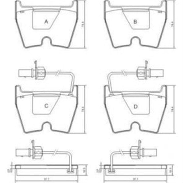 ON DISK FREN BALATASI AUDI R8 QUATTRO 4.2/5.2 04/07 - 07/15 AUDI R8 SPYDER QUATTRO 4.2/5.2 02/10 - 07/15